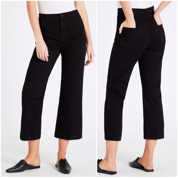 J Brand Denim - J BRAND Women’s Size 29 Black Joan Cropped Straight High Rise Trouser Jeans